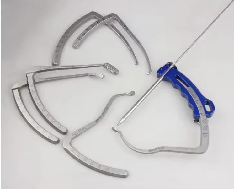 HUATRAU Orthopedic Instrument ACL PCL Cruciate Ligament Locator Sight, Knee Femur Tibia Foot Sports Medicine Surgical Positioner