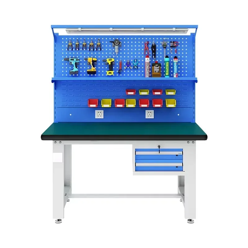 Anti-static Workbench Laboratory Bench with Perforated Plate and Power Supply for Teaching