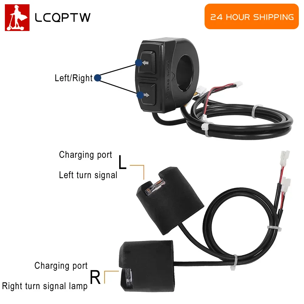 Monorim ML01 Modifited Turn Signal Kit Indicator Handlebar Grip 22mm for Xiaomi M365 Pro 1S for Ninebot Max G30 Electric Scooter