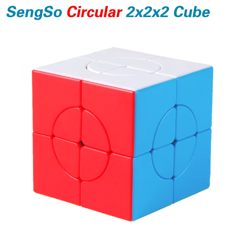 SengSo Super 2x2x2 cubo mágico Circular 2x2 ShengShou Neo Speed Twisty rompecabezas acertijos juguetes educativos antiestrés