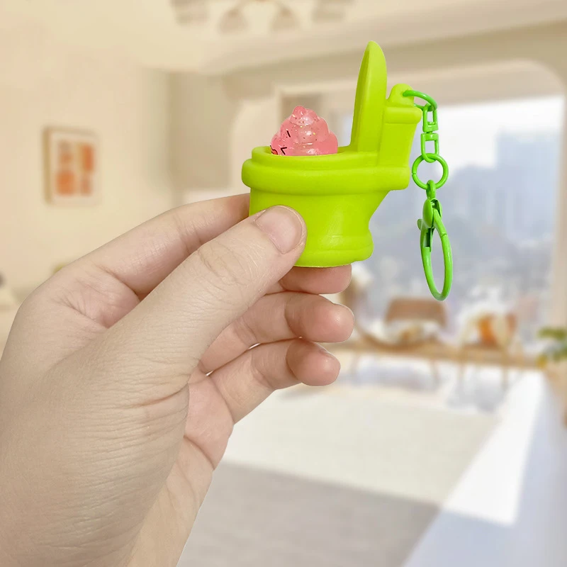 5Pcs Creative Venting Squeeze Toilet Poo Decompression Novelty Pinch Toys Halloween April Fools Day Tricky Funny Party Gift