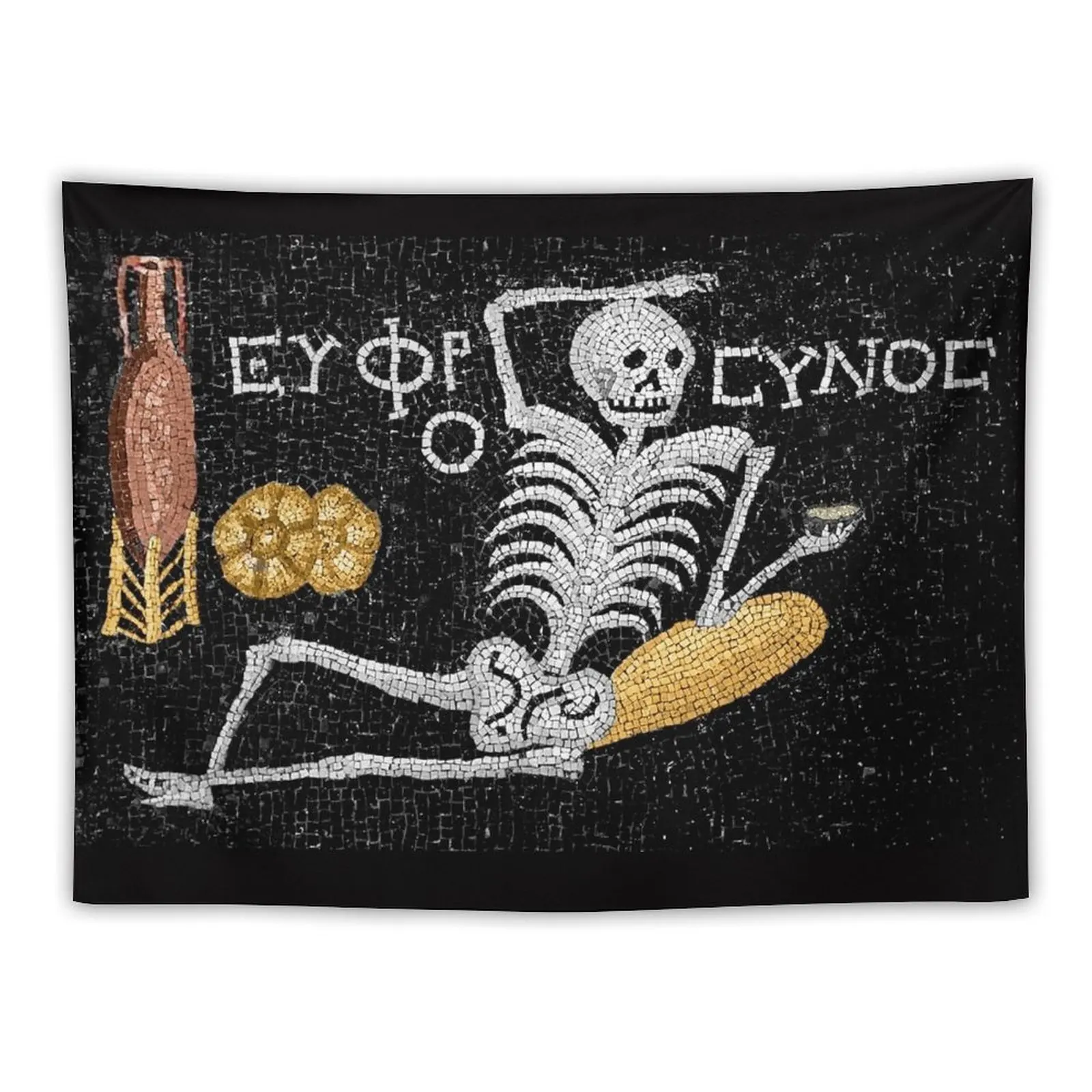 

Be Cheerful, Enjoy Your Life - Ancient Greek Mosaic Tapestry Decoration For Rooms Home Decoration Tapestry