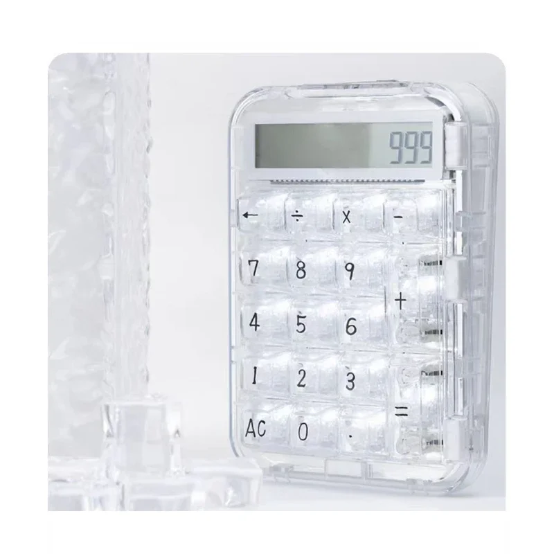 Cool killer customized numeric keypad calculator wired dual-mode ice blade axis transparent white light for CK75