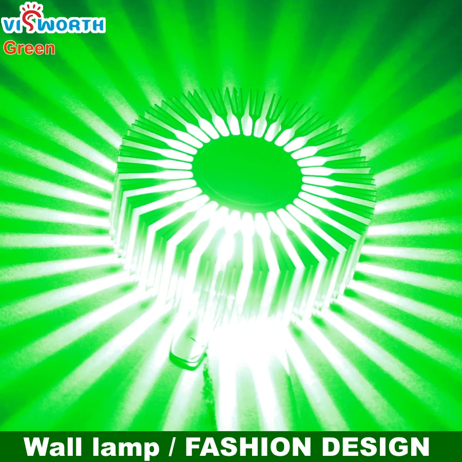 5W Fashion Led Wall Light Sun Flower Aluminium Body Aisle Corridor Decorative AC 110V 220V Decoration Lamps For Bedroom Living