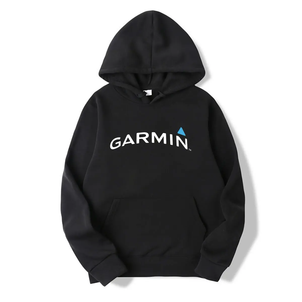 2026 Outdoor Enthusiast Hoodie for Men Women, Front Single Line Letter & Tiny Blue Triangle Graphic Print Long Sleeve Hooded