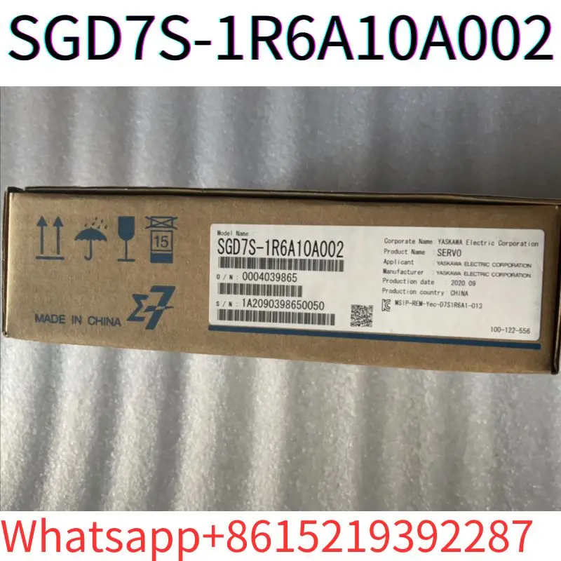 Servocontrolador SGD7S-1R6A10A002, 200W, nuevo