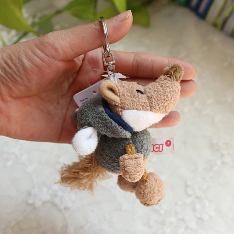 new popular Cute wolf sweater in sheep\'s clothing pendant fashione keychain creative soft plush doll birthday christmase gift