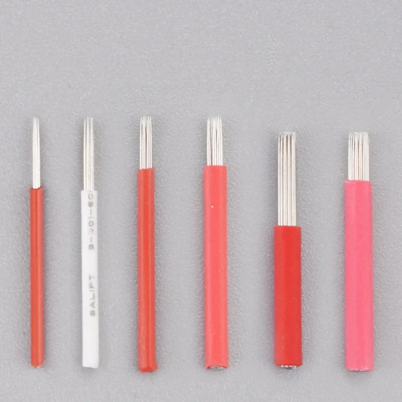 50 stks Tattoo Naalden voor handmatige pen permanente make fog Shading naalden make wenkbrauw Tattoo Levert 3/5/7/19 pinnen