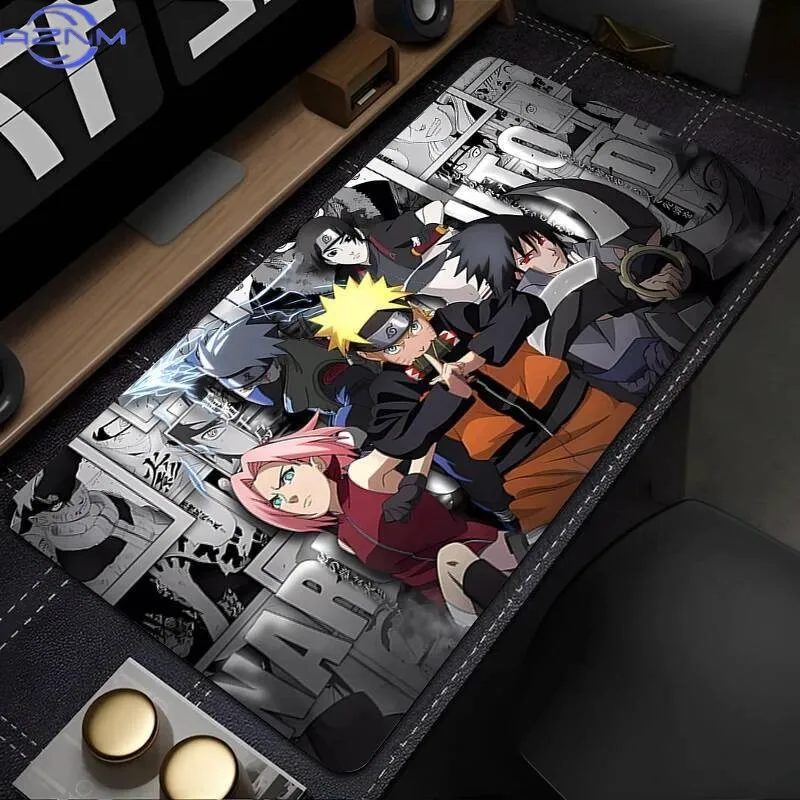 N-NARUTOS Mouse pad Large game player computer keyboard pad desk anti-slip cartoon table pad PC carpet Anime Mousepad XL XXL