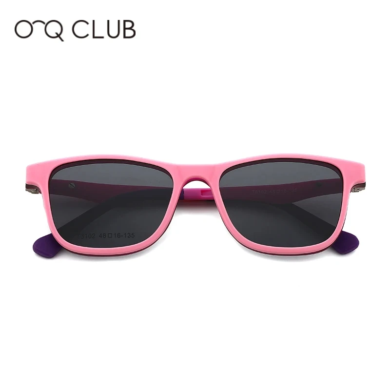 O-Q CLUB Kids Sunglasses Polarized Magnetic Clip-on Boys Girls Glasses TR90 Myopia Prescription Comfortable Eyeglasses T3102