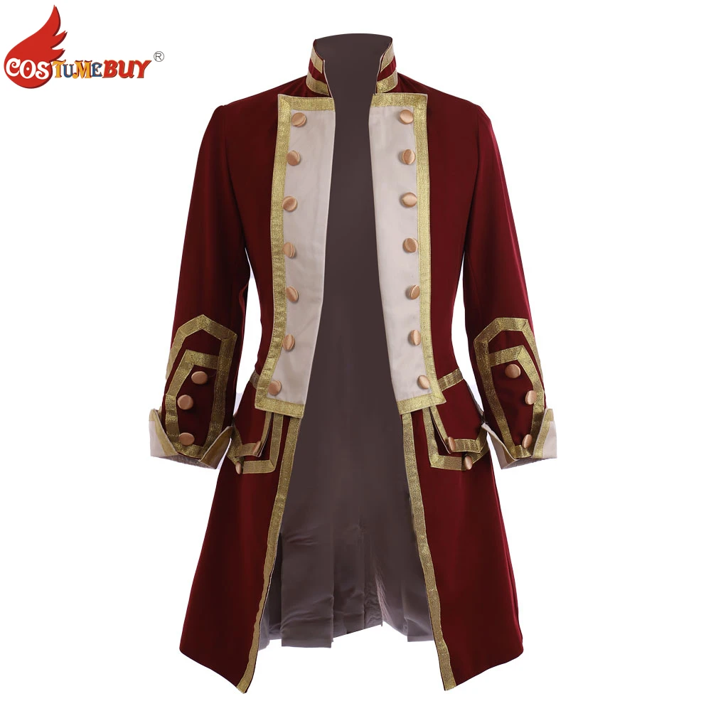 

18th 19th Century Alexander Hamilton Cosplay Red Coat, Musical Stage Performance Men's Suit, Movie TV Coats Aristocrat Jacket