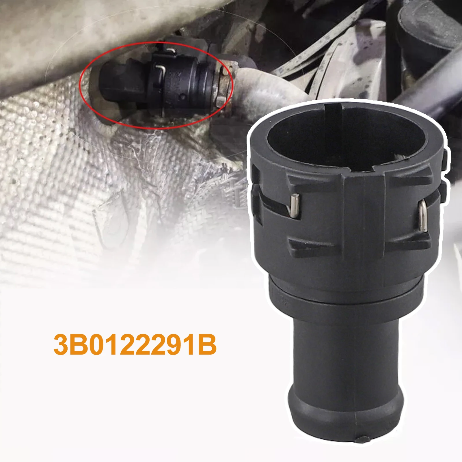 For Passat B6 Saloon Car Engine Coolant Flange For Car Maintenance Stable Characteristics Brand New Condition Easy Installation