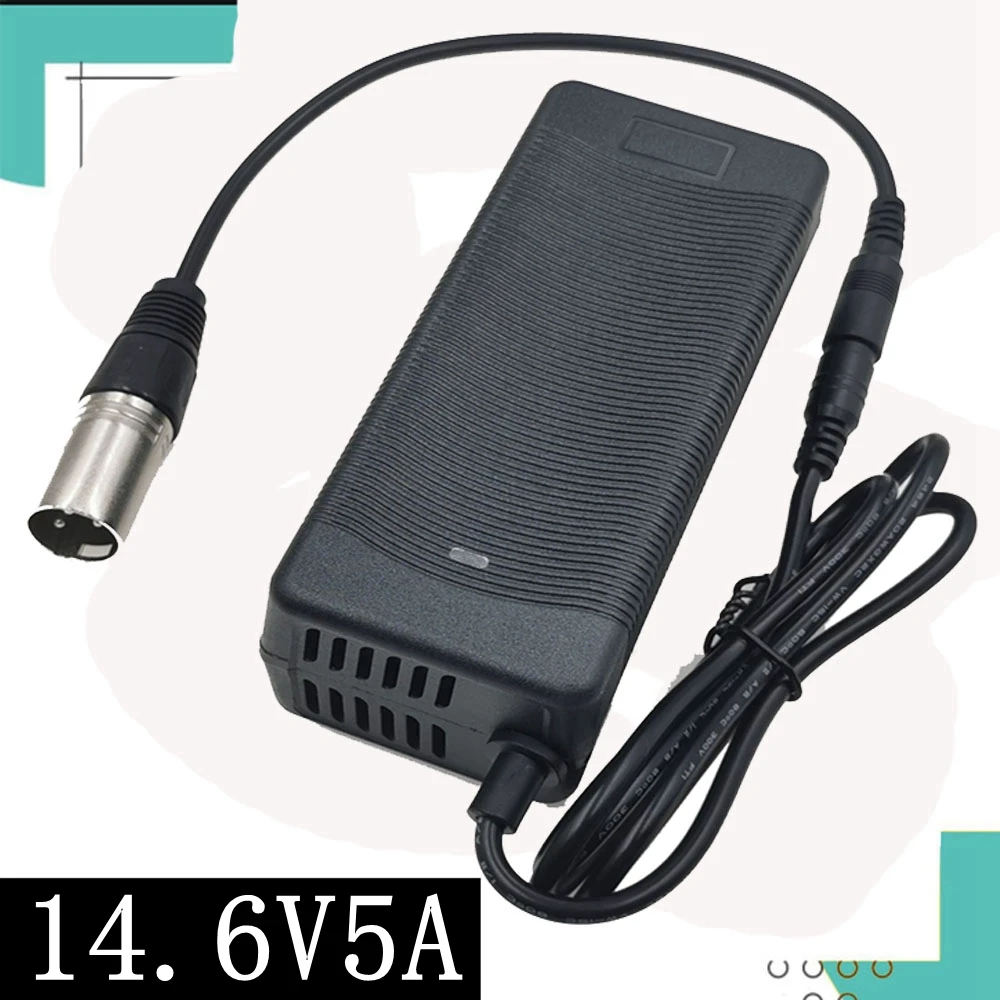 14.4 or 14.6V 5A LiFePO4 charger 4Series 12V 5A Lifepo4 battery charger 14.4V battery smart charger For 4S 12V LiFePO4 Battery