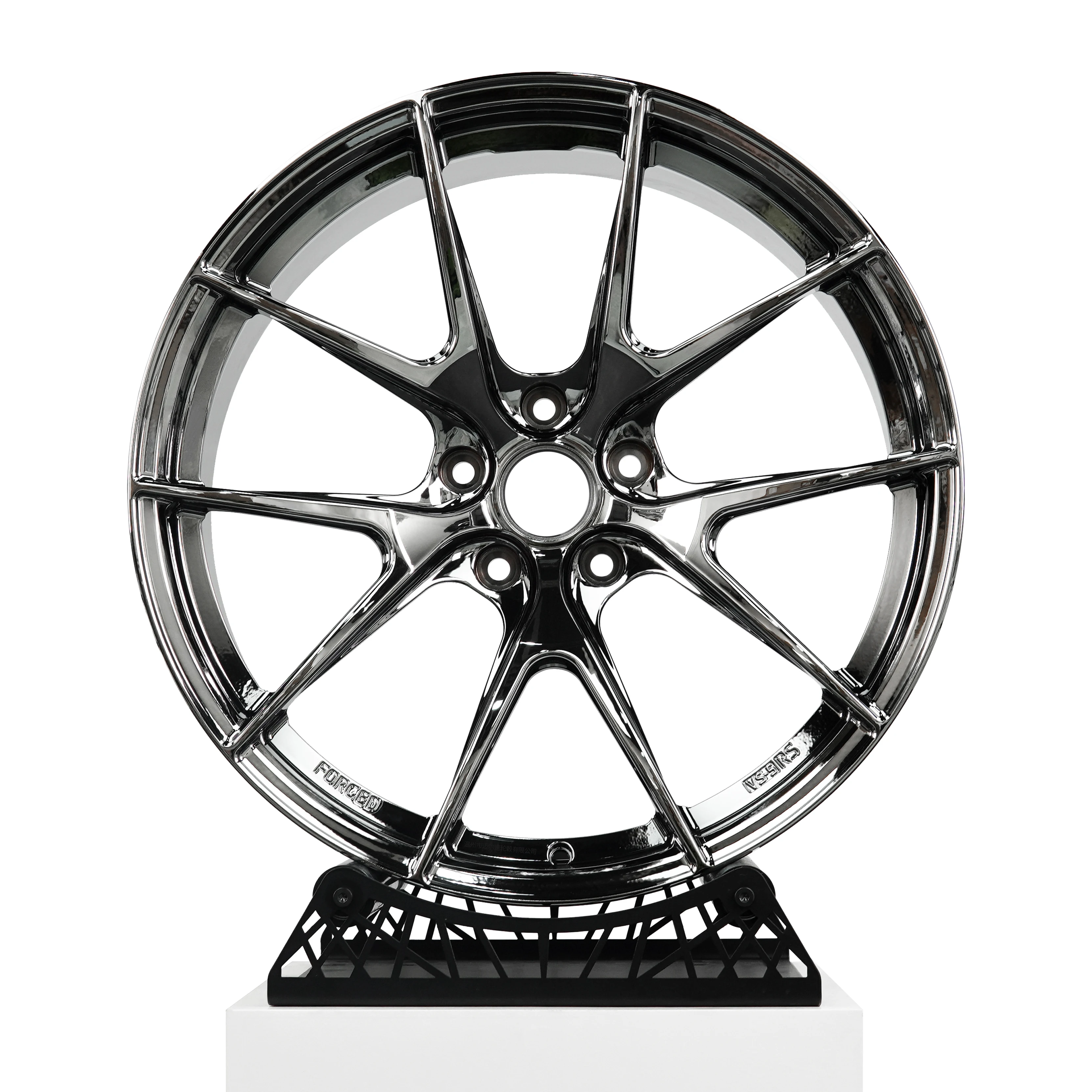 1pcs VS-5RS Chrome Black Forged Wheels 19 20 21 22 5x120 5x114.3 Deep Concave Monoblock Alloy Rims For BMW M3 M4 Tesla Mustang