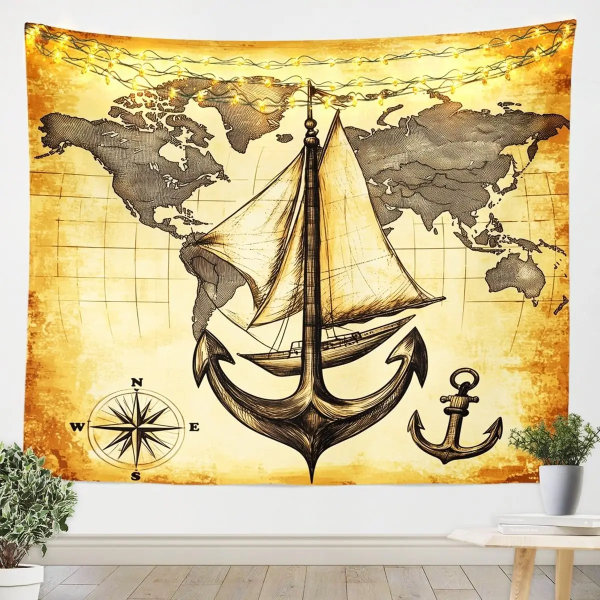 Tree Of Life Tapestries Boho Galaxy Trippy Stars Moon Tapestry Wall Hanging For Kids Boys Girls Adults,Black White Tree Of Life