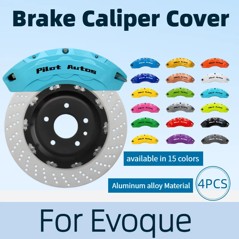 2014-2021 For Land Rover Evoque 2.0T Car Brake Caliper Cover Aluminum Alloy Front Rear Wheel Modification Exterior Fit