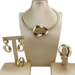 Yuminglai Popular Italian Designer Jewelry Sets for Woman Wedding Party FHK20226