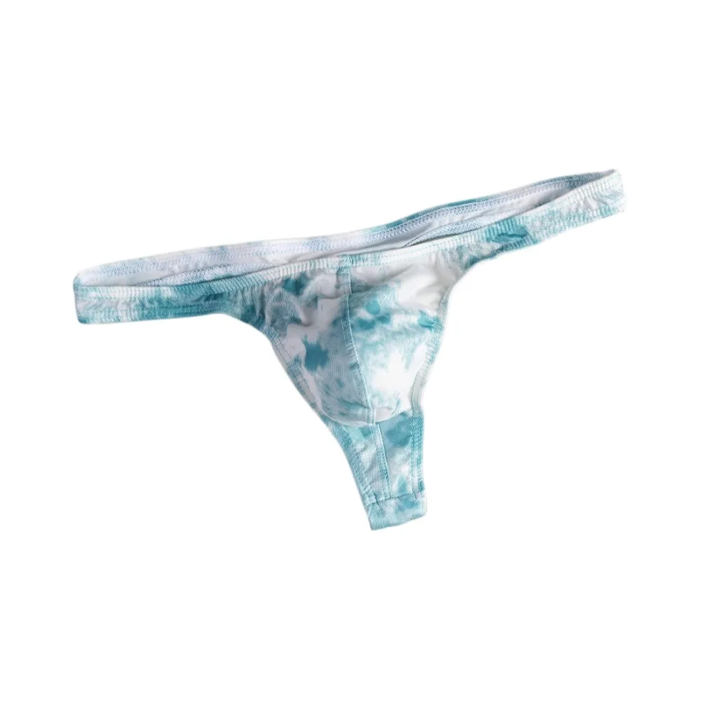 

Breathable Large Size Men Thongs Leopard Print Dyeing Pattern Seamless Men's Panties Lingerie Mini T-back Male Briefs Sports