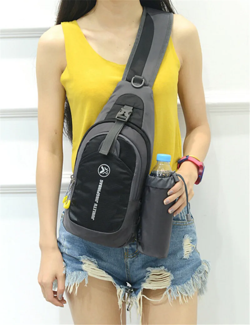 Mens Women Waterproof Small Chest Bag Pack Travel Sport Shoulder Sling Backpack Crossbody Bags Gift