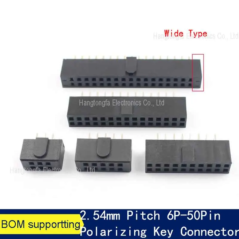 شريط رأس الإناث الملعب ، تراجع مستقيم مزدوج ، موصل مفتاح الاستقطاب ، ، 6 ، 10 ، 14 16 ، 20 ، 26 ، 34 ، 40 ، 50 دبوس ، 6P ، 10P, 40P, 50 P, 10 #5