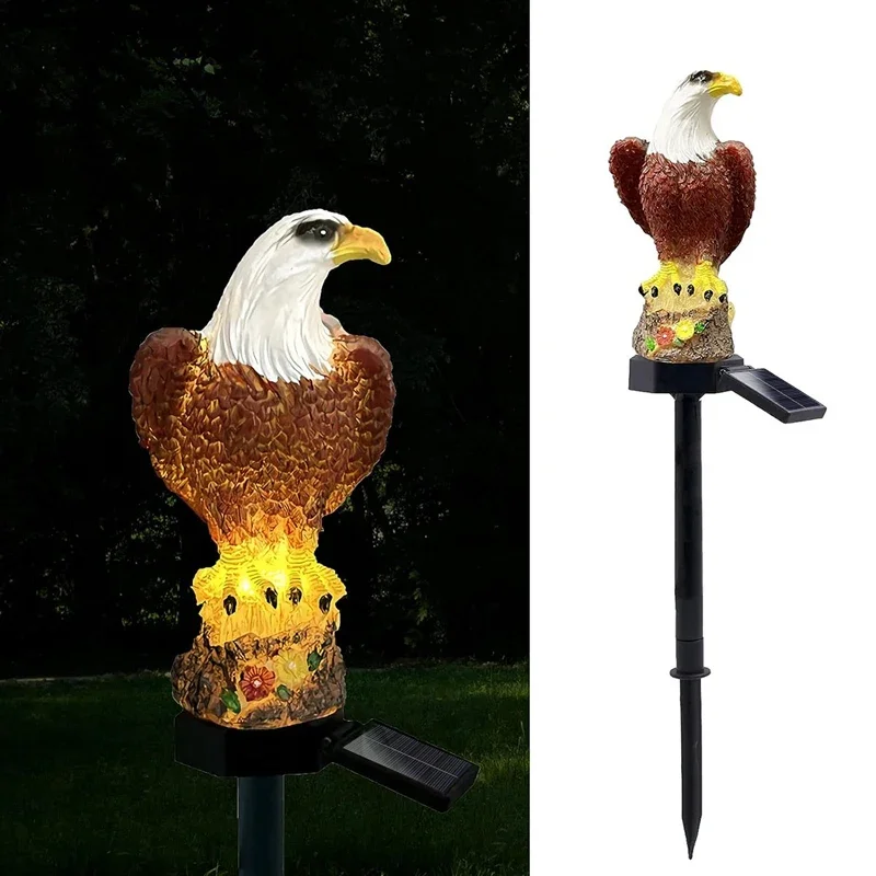 1Pack Solar Garden Lights Outdoor Eagle Solar Garden Stake Light Waterproof  Light  Garden Patio Lawn Walkway Decor Luces Pond