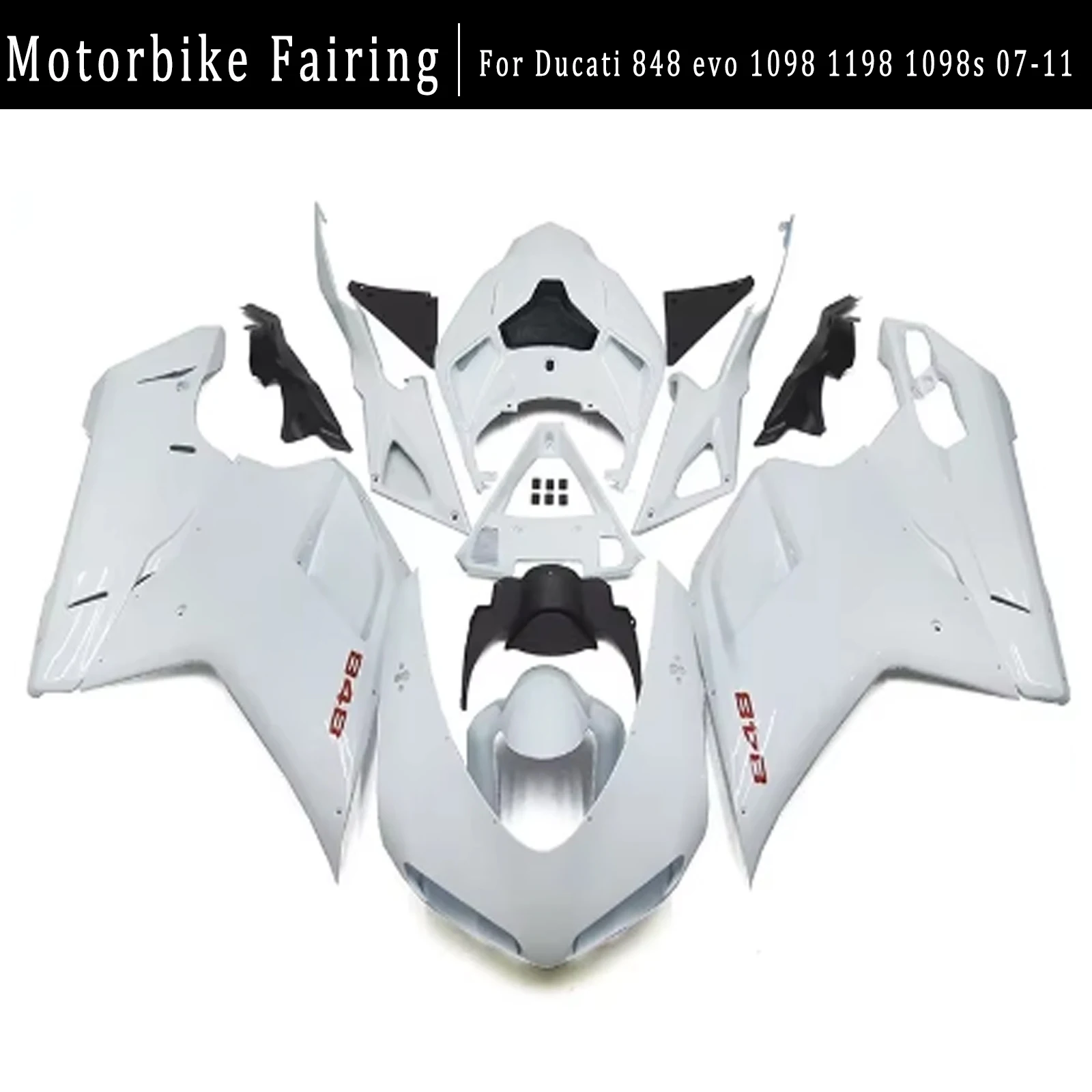 

For Ducati 848 evo 1098 1198 1098S 07-11 Lnjection Fairing Kit Motorcycle Body Shell Kit 848 Evo1098 1198 1098S 07 08 09 10 11