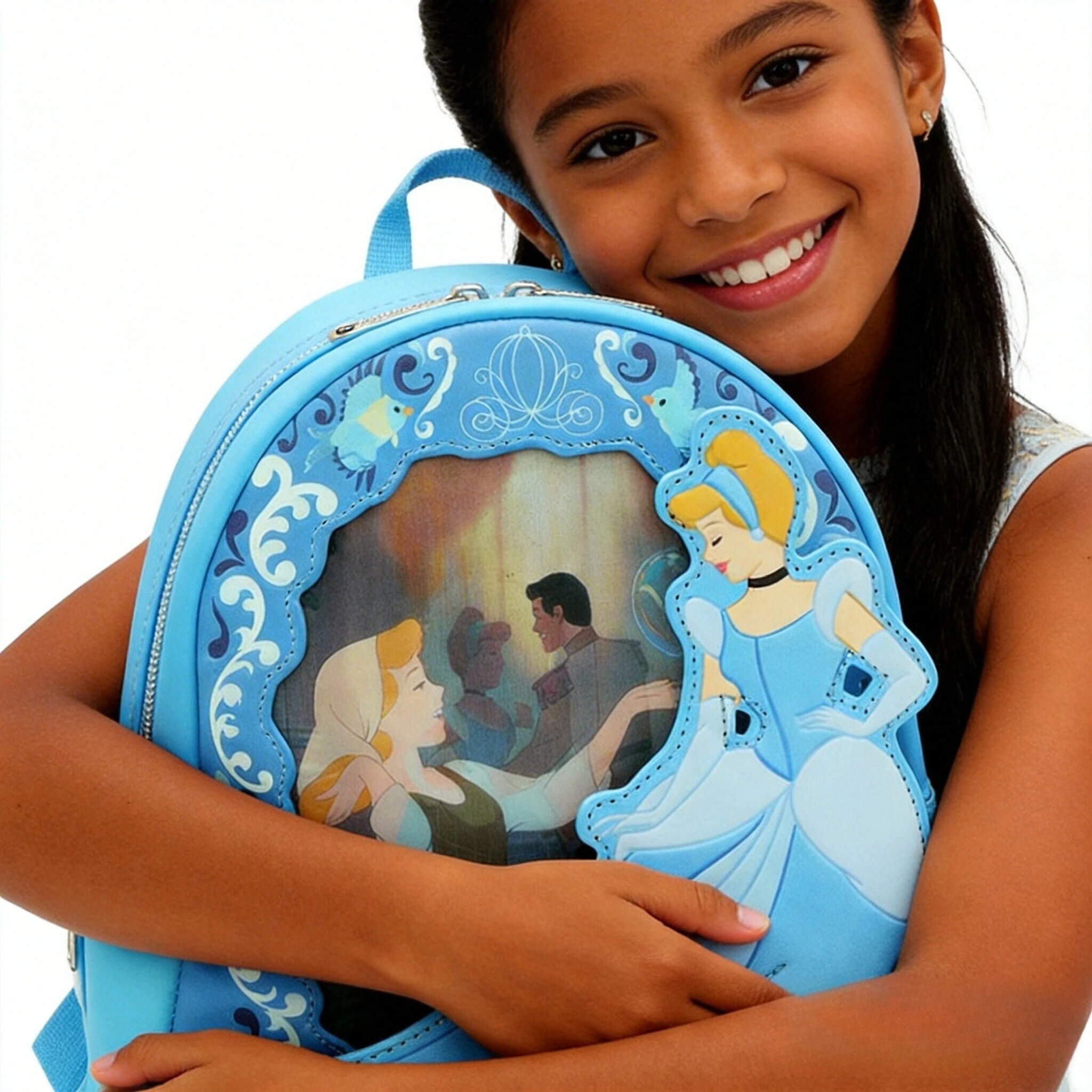 mini-zaino-lenticolare-principessa-cenerentola-borsa-a-tracolla-carina-per-ragazze-borsa-per-il-tempo-libero-all'aperto-regalo-di-natale