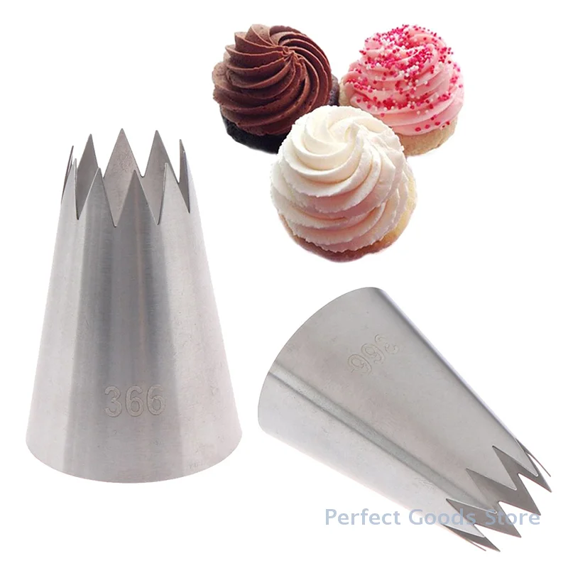 

#366 Large Open Star Piping Nozzle Icing Cream Nozzles Bakeware Pastry Tips