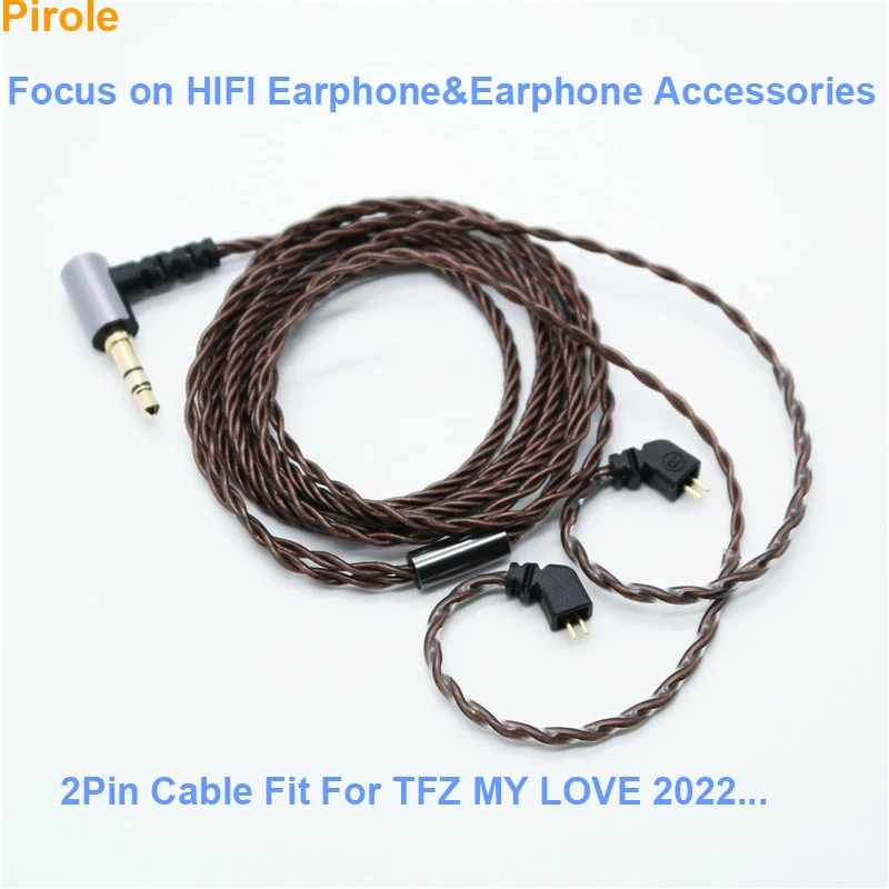 2pin QDC Earphone Replacement Update Cable HIFI Earbud Cord OFC Cord For TFZ SUPERTFZ MY LOVE 2022