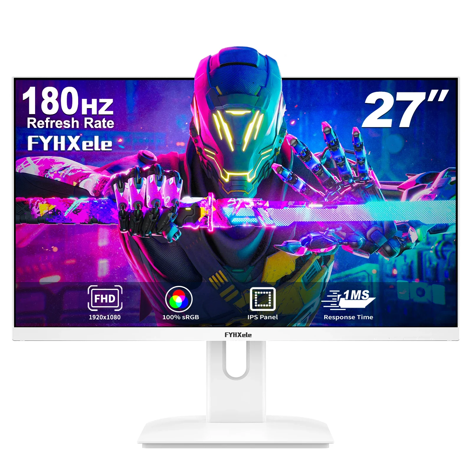 

FYHXele 27 inch 180Hz IPS Gaming Monitor 1Ms Fast Response Speed 1920 * 1080 HDMI DP Ultrawide PC Support Vesa Wall Mount