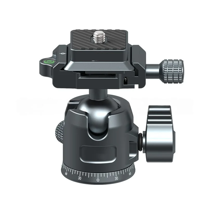 

Универсальное крепление на шаровой головке из алюминиевого сплава с вращением на 360 градусов и быстросъемной пластиной 38 мм для зеркальной камеры DSLR