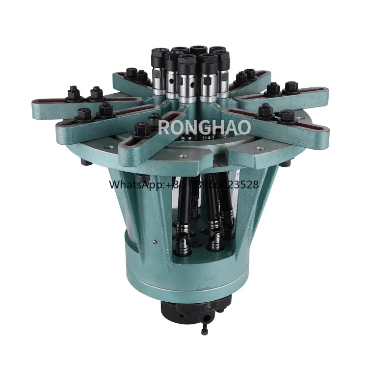 Adjustable multi axis actuator drilling tapping machine spindle head