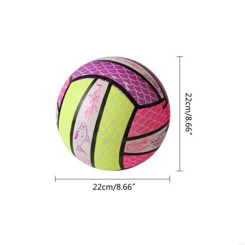  Luminous Kicking Ball Sports LED Ball Toddlers Inflatable Toy Bouncy Ball Flash Soccer Ball for Kindergarten Kiddie 3+