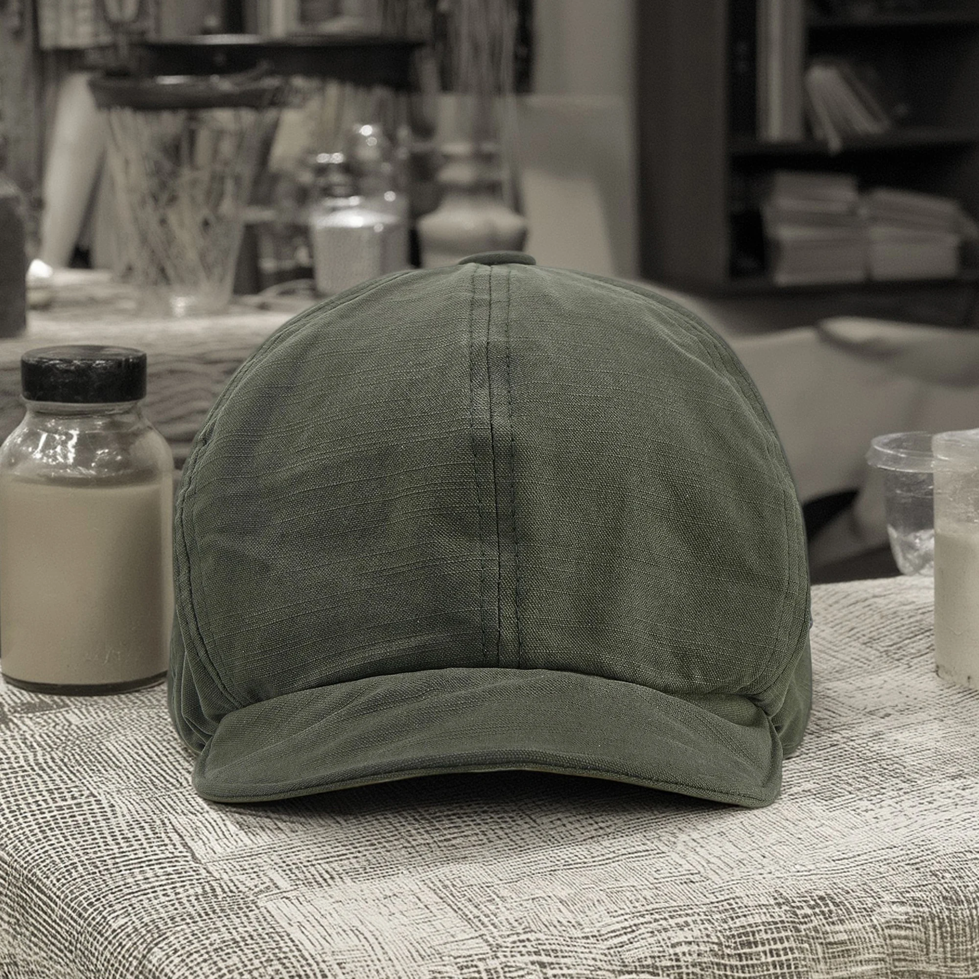 قبعة بيريه نسائية مع حافة ريترو بيكر بوي قبعة ناعمة قابلة للتنفس لرسام اللبلاب مع مشابك ورقية