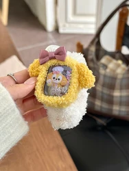Korea Cute Plush Band+Case For Apple Watch 46mm 45mm 44 40mm 42mm 41mm Elastic Loop Bracelet Strap For iWatch 10 9 8 7 SE 6 5 4