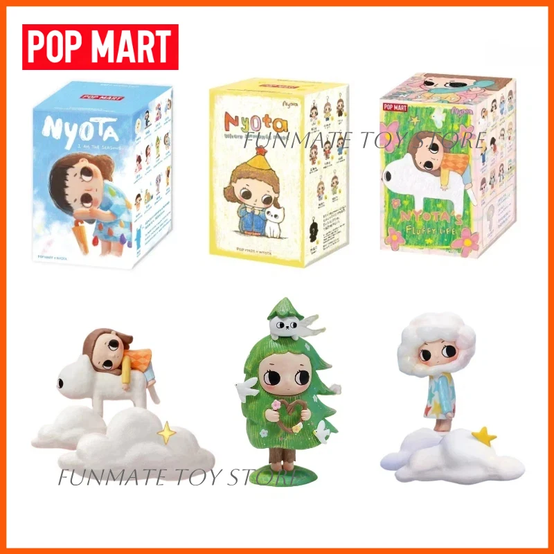 Original POP MART Nyota Blind Box Fluffy Life Serie I Am The Season Serie Blind Box Deko-Ornamente Modellpuppe Spielzeug Geburtstagsgeschenke