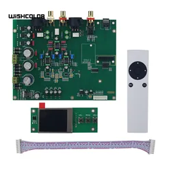 Wishcolor Common/Tuning Version Dual ES9038Q2M DAC Audio Decoder HiFi Coaxial PCM384K DSD128 Decoder Board Kit with TFT Screen