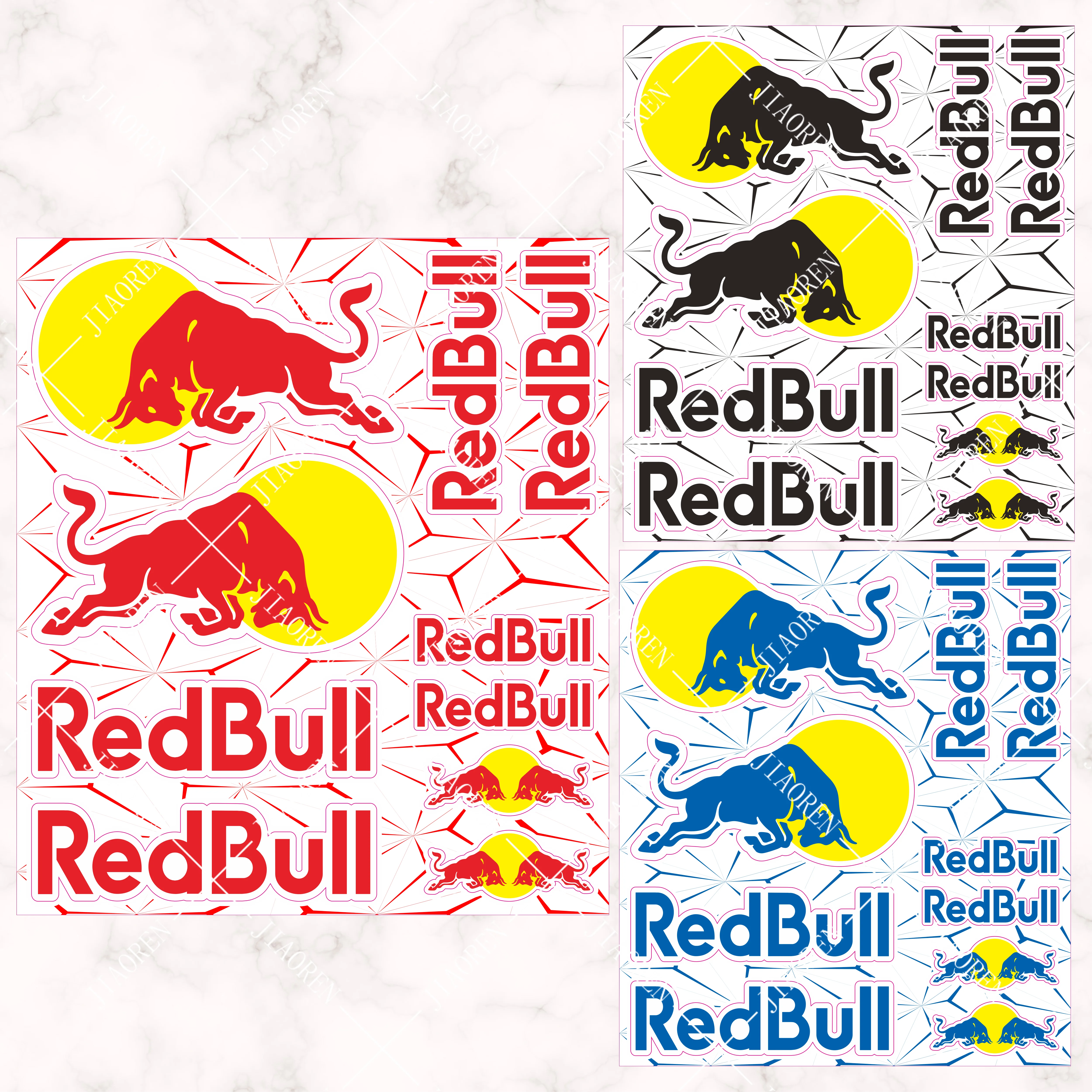 

NEW Reflective Red Bull Sticker Motorcycle Decal