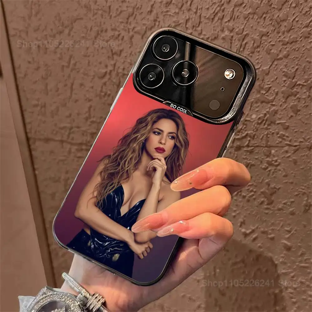 Cool S-ShaKiras Singer Phone para iPhone 14,17,13,12,11,16,15,Mini,Pro,SE,XS,MAX,funda de silicona negra mate