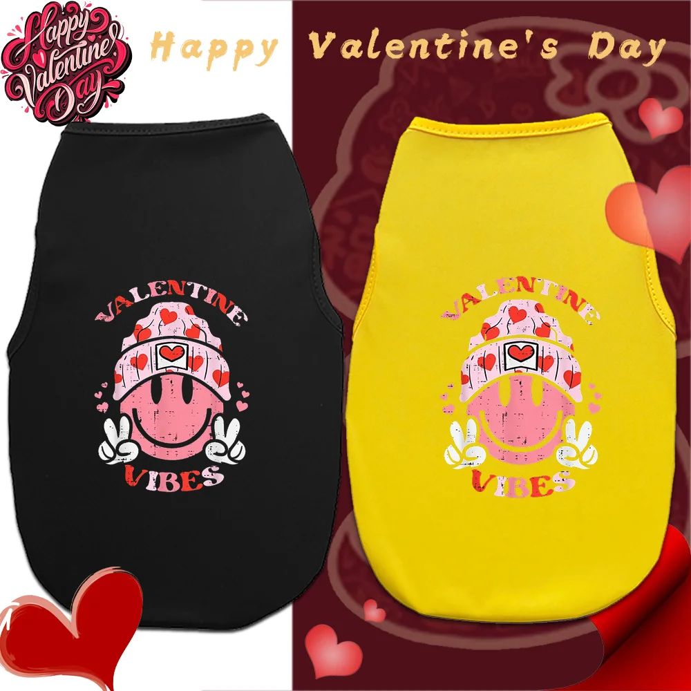 

Biye Smiley Face Cat/Dog Breathable Polyester Vest Small Dog Top