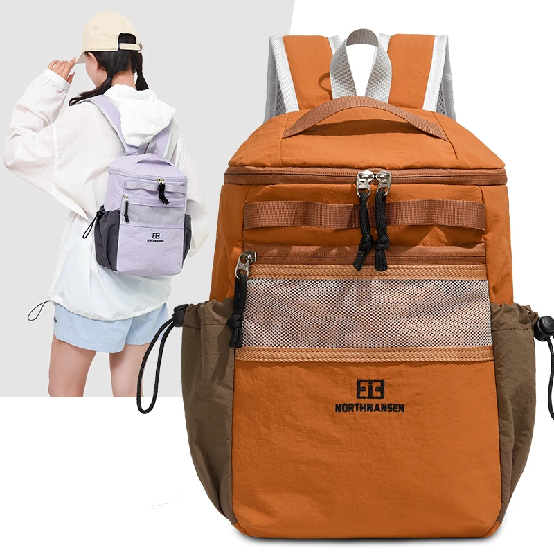 Zaino da esterno in nylon ultraleggero alla moda transfrontaliero, adatto per viaggi e tempo libero, uno zaino leggero per studenti