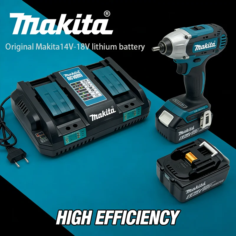 

Original Makita Charger DC18RD 14V-18V Fast Charging for BL1860 BL1850 BL1030 BL1860B, Power Tool Charger with USB for Makita