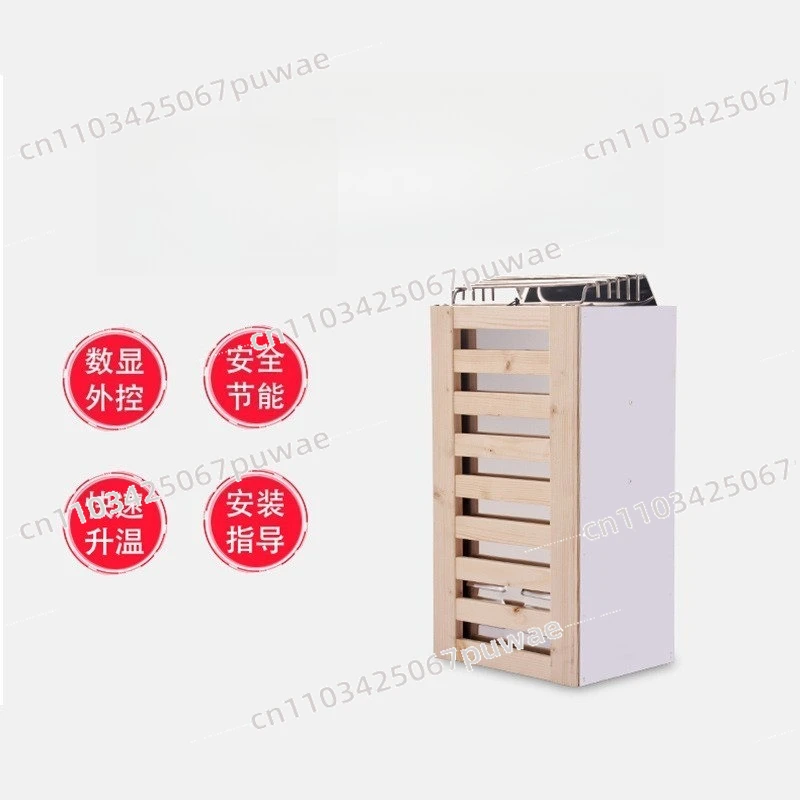 Mini 304 Stainless Steel Sauna Stove Household Small Heating Heater Accessory for Dry Steam Room