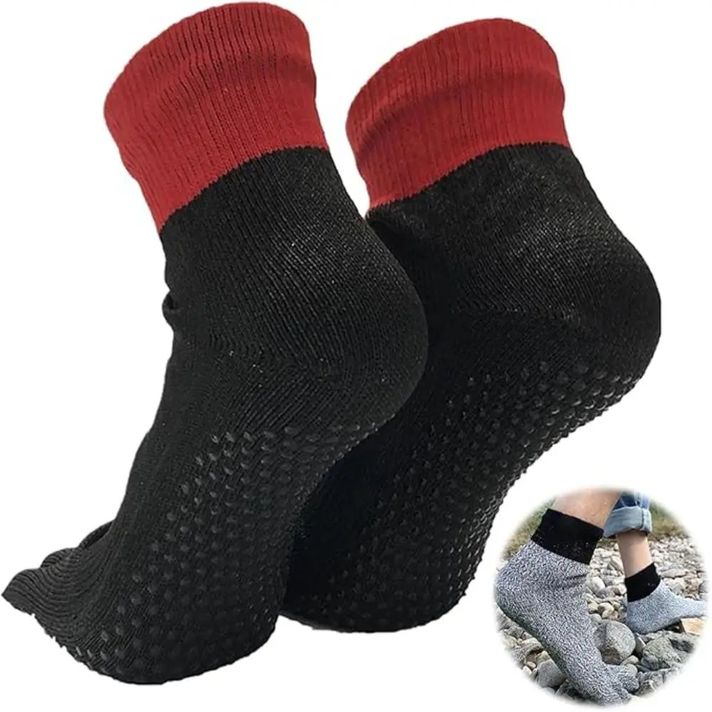 New Design Soft Comfort Barefoot Socks Separation Design Durable Gripper Sock Breathable All Season Yoga Pilates Socks Outdoor