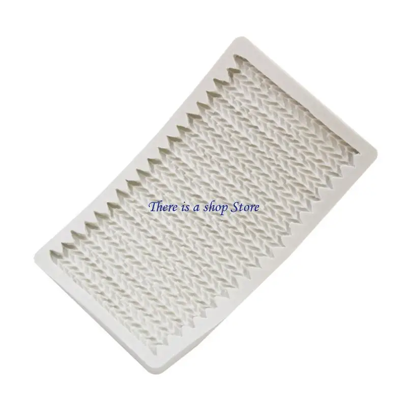 

D0AD Sugarcraft Mould Knitted Texture Cookie Cutter Christmas Gift Silicone Cake Plunger Cutter Durable Gift