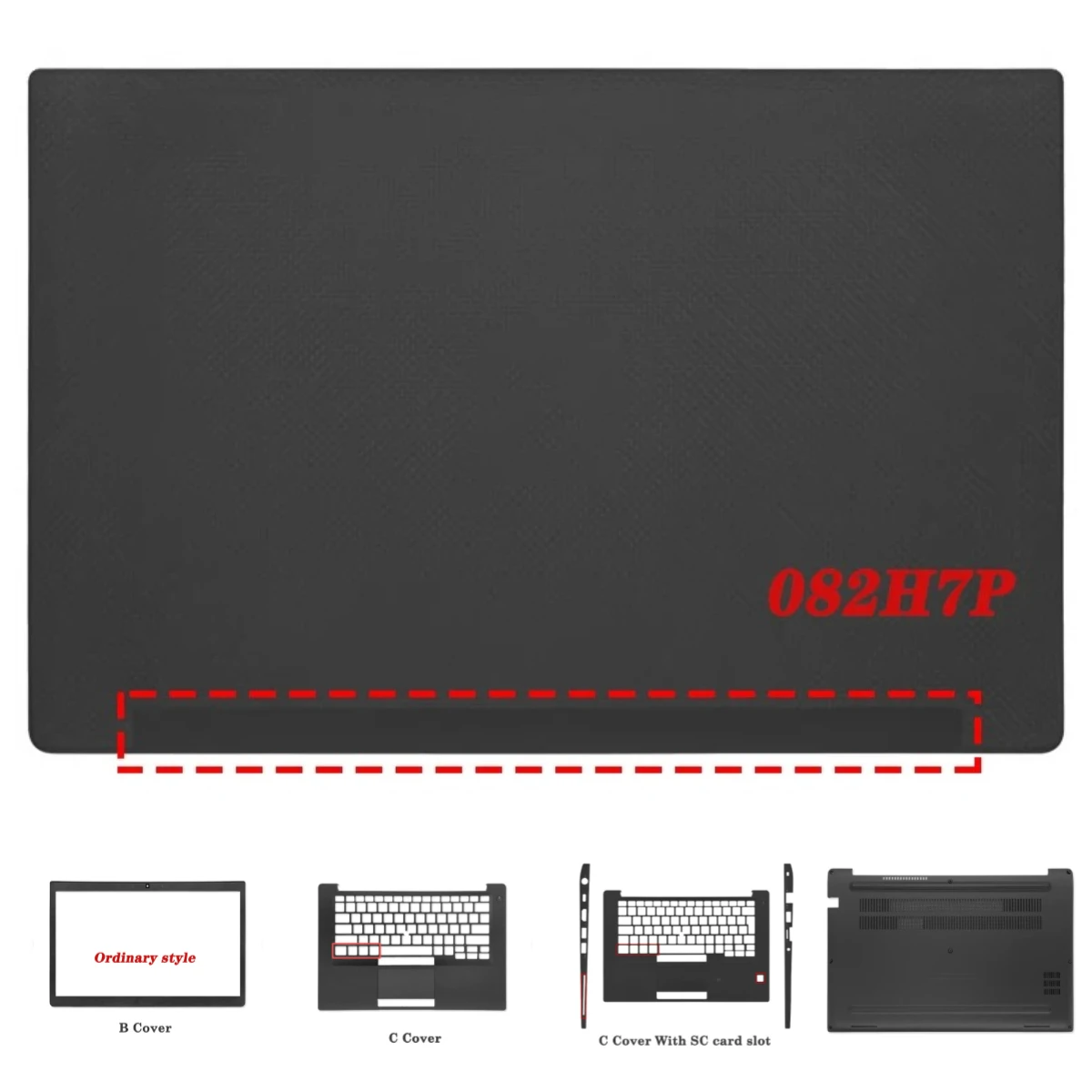 For Latitude  E7490 7490 E7480 7480 Laptop LCD Back Cover Front Frame Keyboard Bezel Hinge cover Bottom Case 0GRXR9 Replace