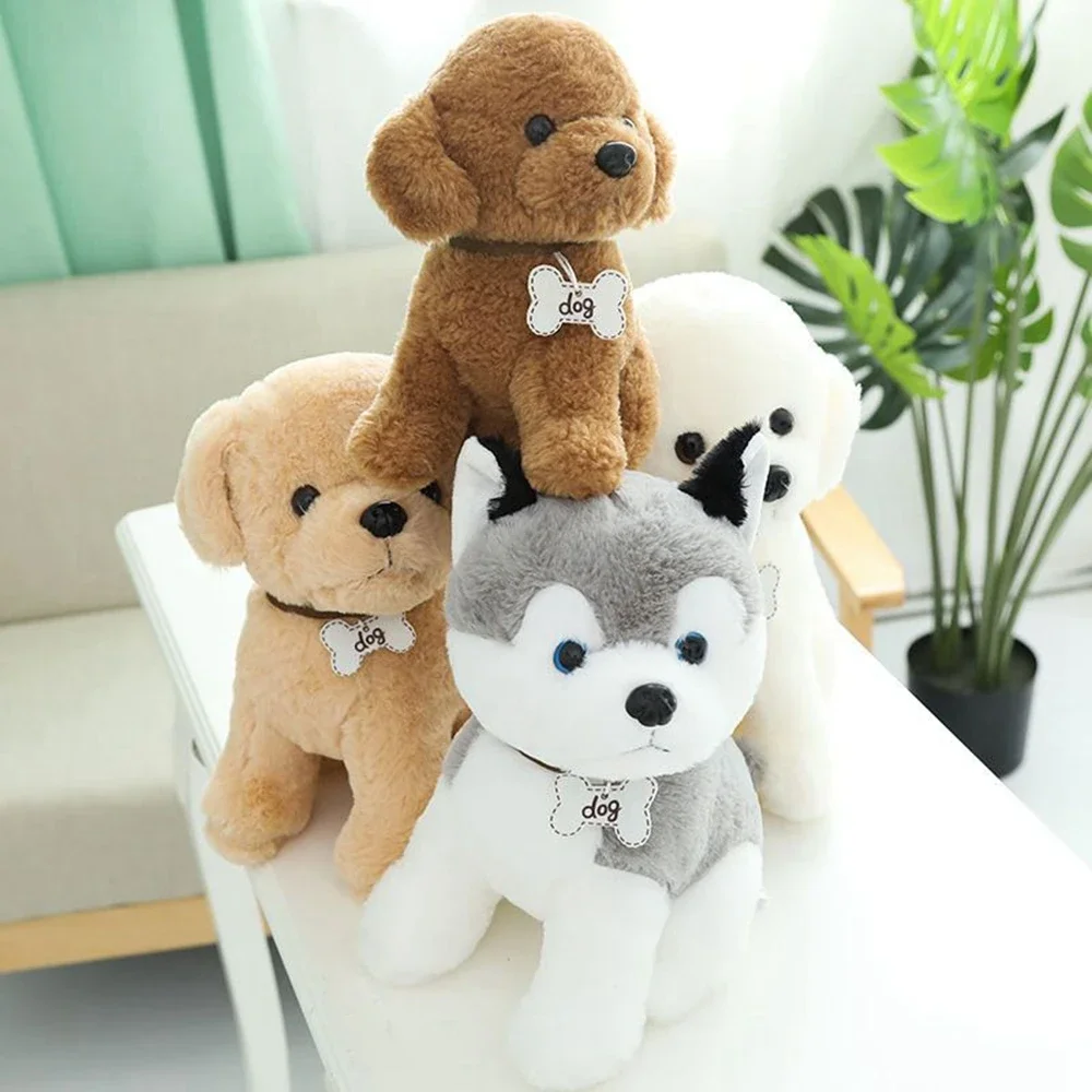 22CM Sitting Puppy Plush Toys Many Varieties Of Teddy Dog Chihuahua Myna Husky Long-haired Dog Doll To A Friend's Birthday Gift