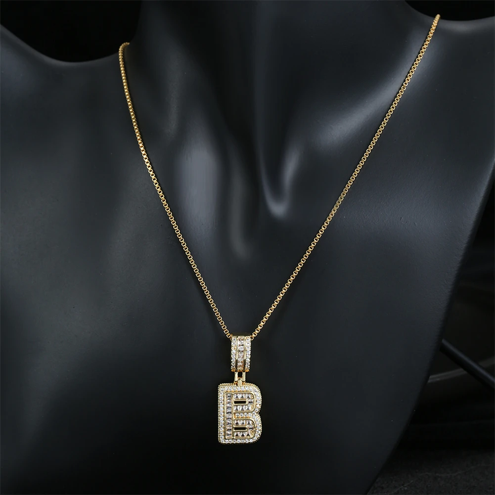 

Bubble Letter Necklace Gold for Women Zircon Balloon Initial Letter Chain Pendant Personalized 26 Pendant Choker Necklace