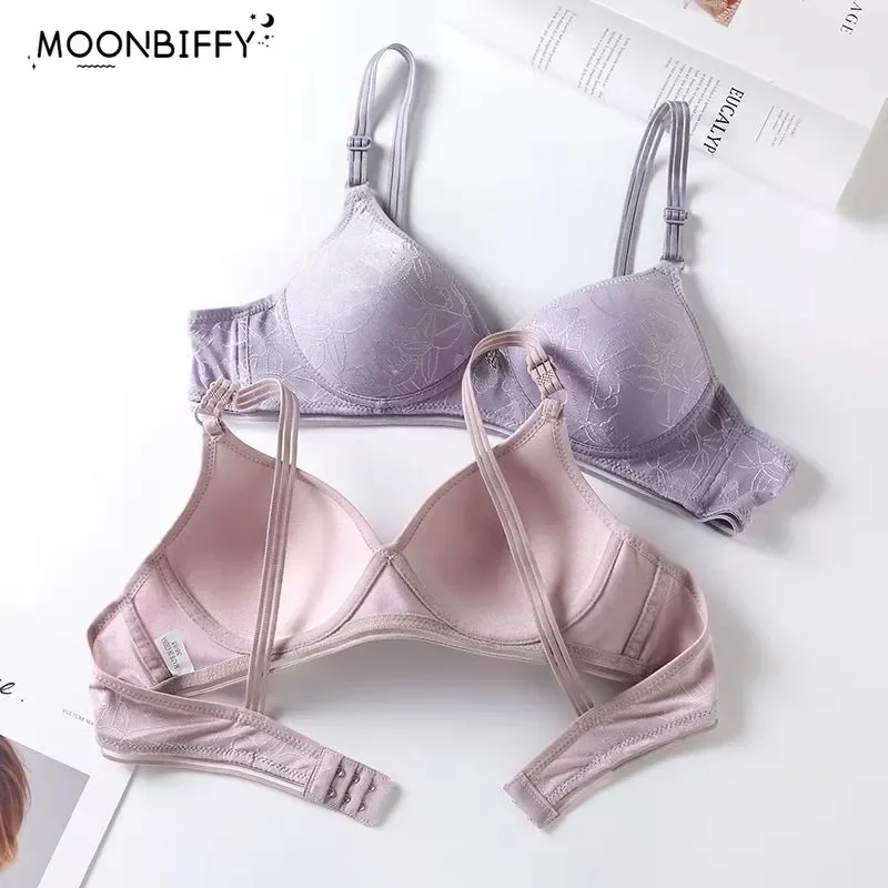 Women Seamless Bra Sexy Push Up Bralette Wireless Female Lingerie Breathable Thin Cup Small Breast Brassiere Intimates Bras