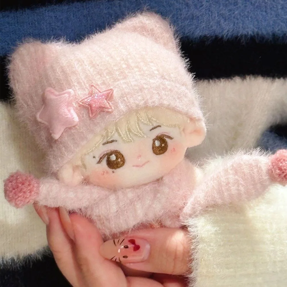 10cm Winter Style Plush Doll Outfit Adorable Scarf And Hat Set Soft Warm Comfortable Garment For Stuffed Toy Dress Up Accessory